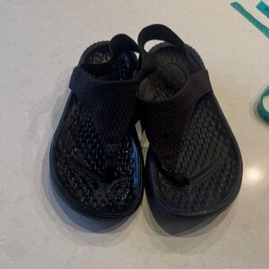 CROCS Kids Black Flip Flops